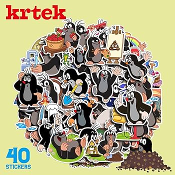 Amazon | もぐらのクルテク ステッカー 40枚セット PVC 防水 シール